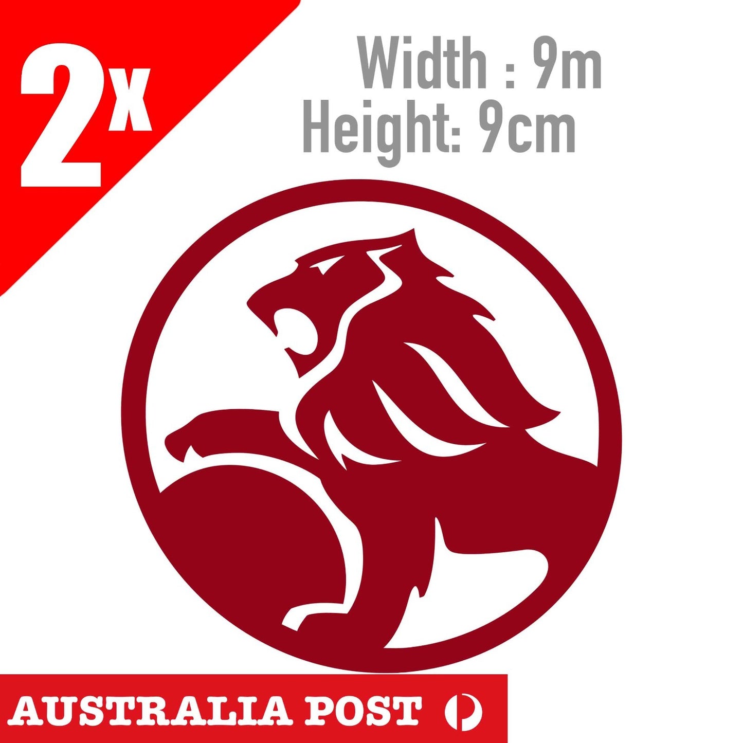 HOLDEN Logo Red  Sticker