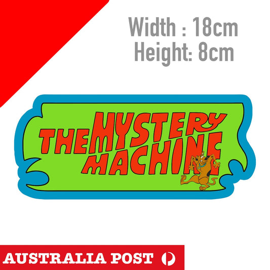 Scooby Doo MYSTERY MACHIN Logo, Car, Laptop, Cartoon Dog Sticker