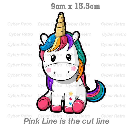 Cute Baby Unicorn  Laptop , Car  Decal Sticker 