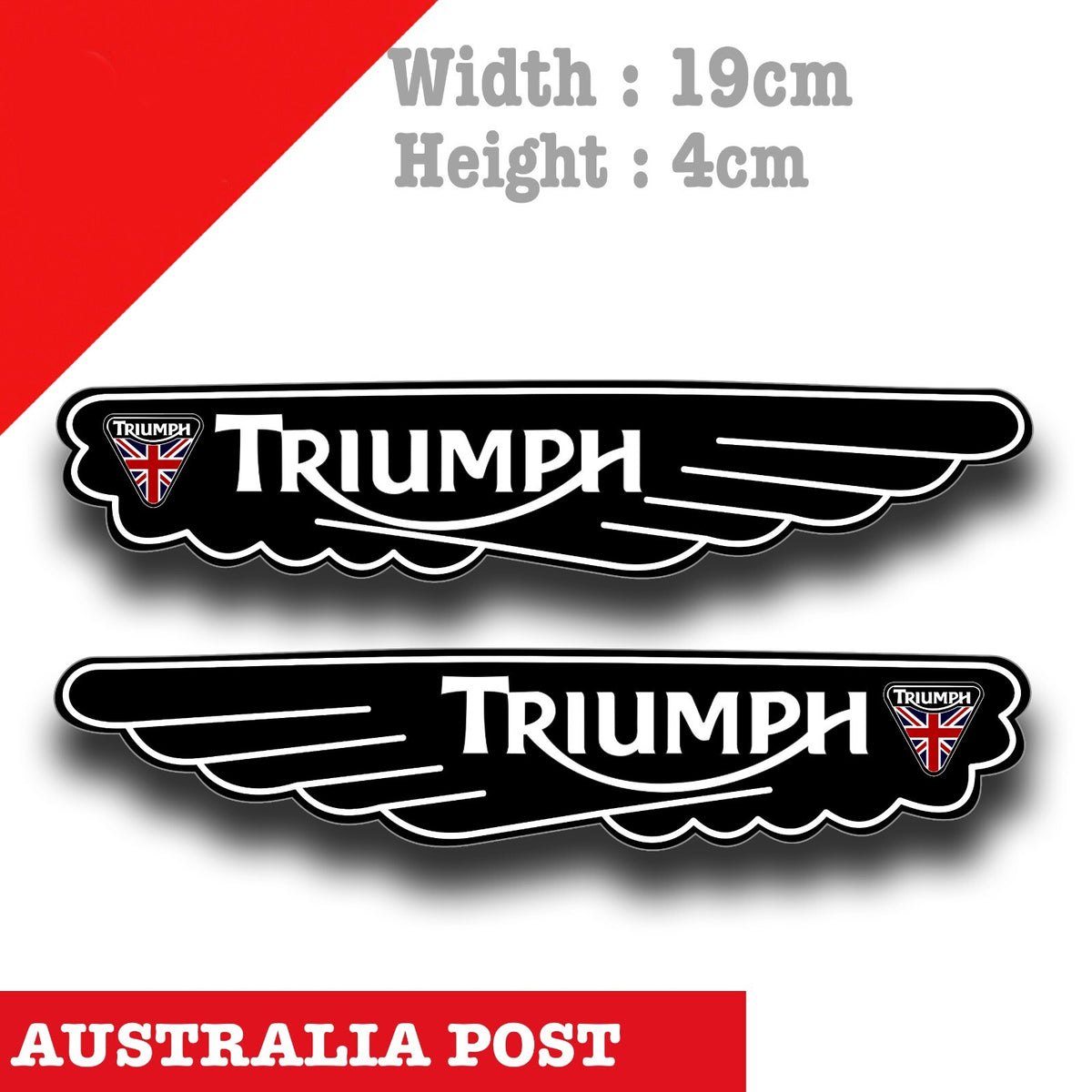 TRIUMPH Motorcycle Eagle Wings ,Fuel Tank, Helmet Motorcycle GP Decal Stickers