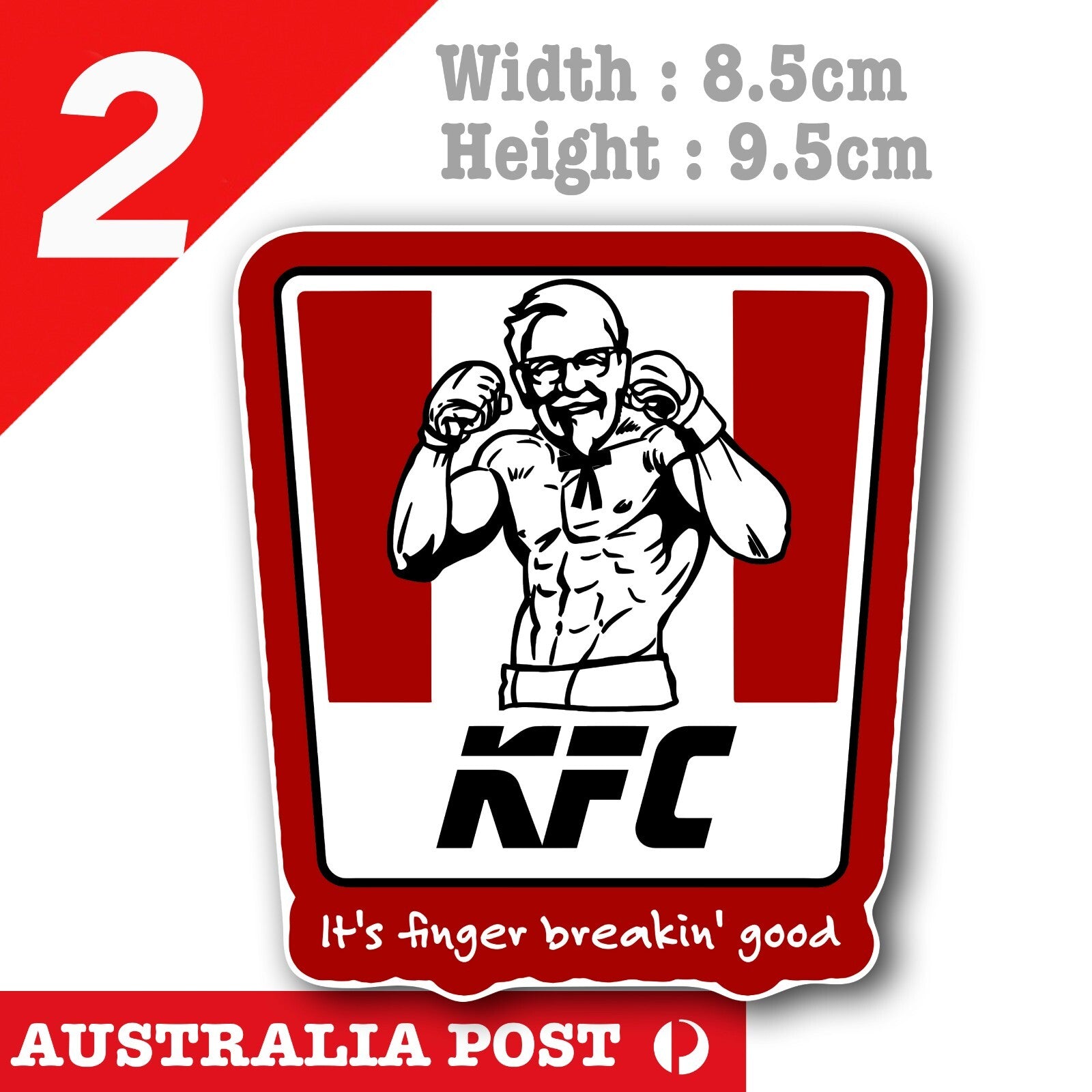 KFC Funny Fried Chicken Logo Stickers