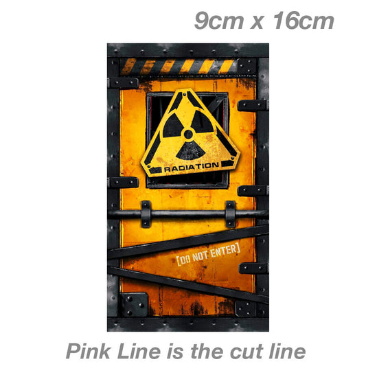 Radioactive - Do not enter Laptop , Car  Vinyl  Sticker 