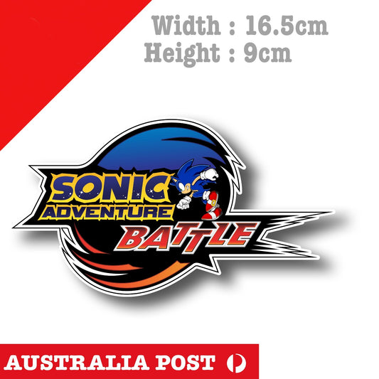 Sonic The Hedge Hog ADVENTURE BATTLE Logo Running Sticker