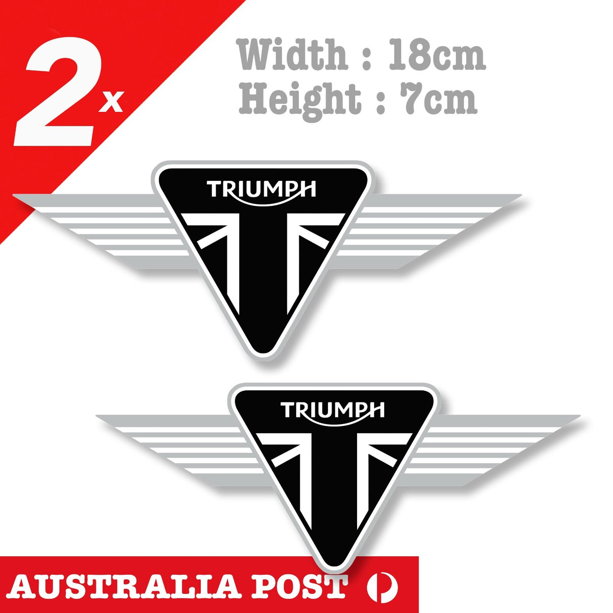 Triumph Rcing Sticker Triumph Wing Logo, Motorcycle, Fuel Tank Racing Logo Sticker – Astro ...