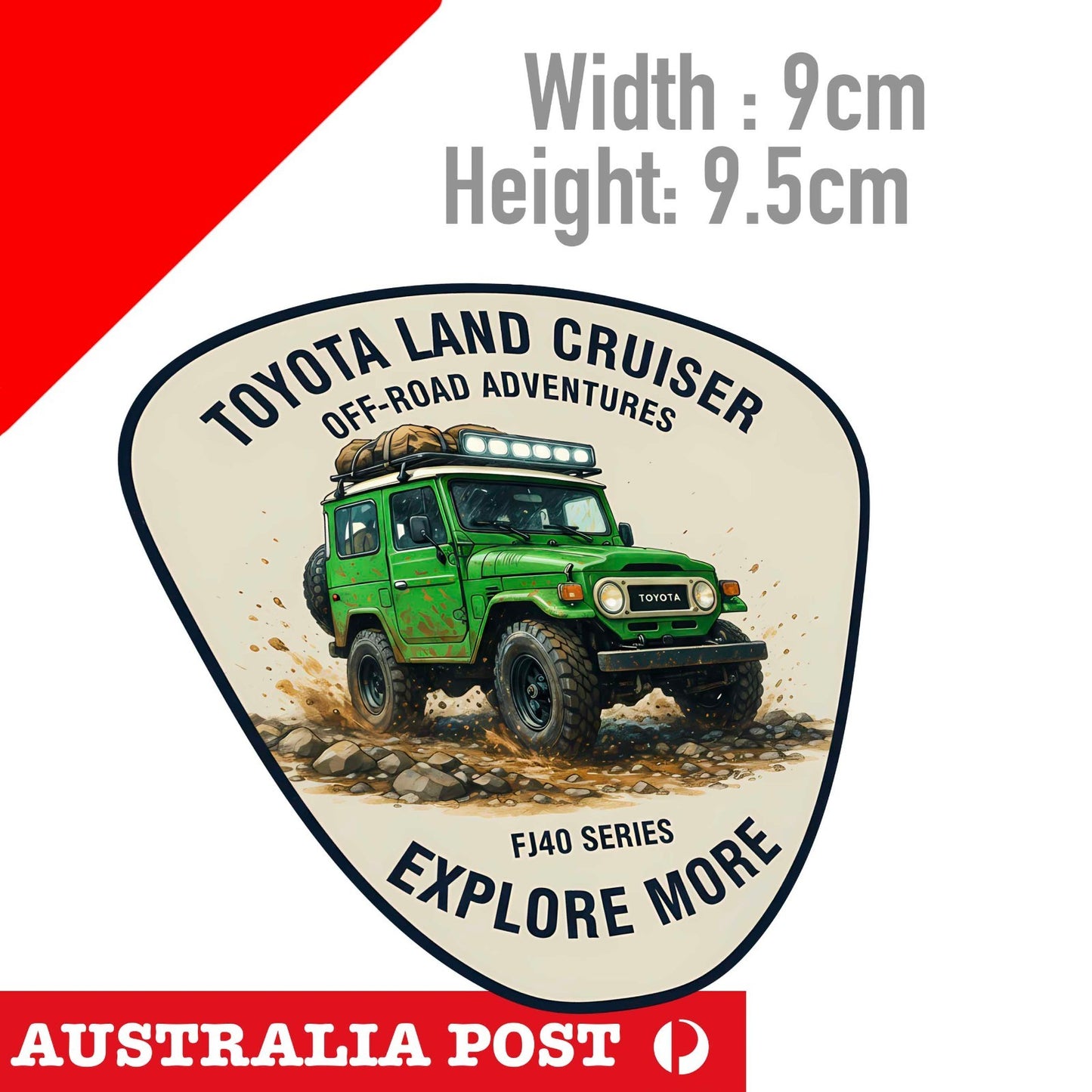 Toyota Landcruiser Country Sticker/Decal - TRD 40 Anniversary Toyota Green Fj40