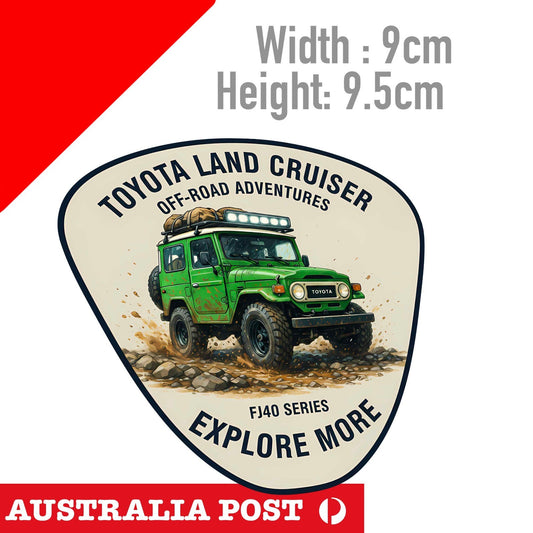 Toyota Landcruiser Country Sticker/Decal - TRD 40 Anniversary Toyota Green Fj40