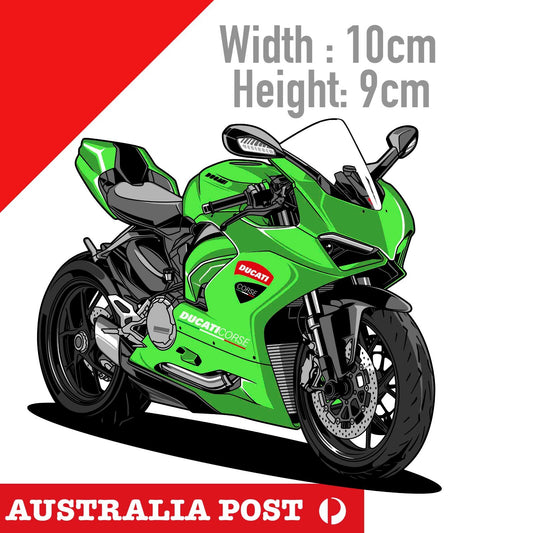Ducati Panigale V2 Motorcycle GREEN , DUCATI MOTORCYCLE  Sticker