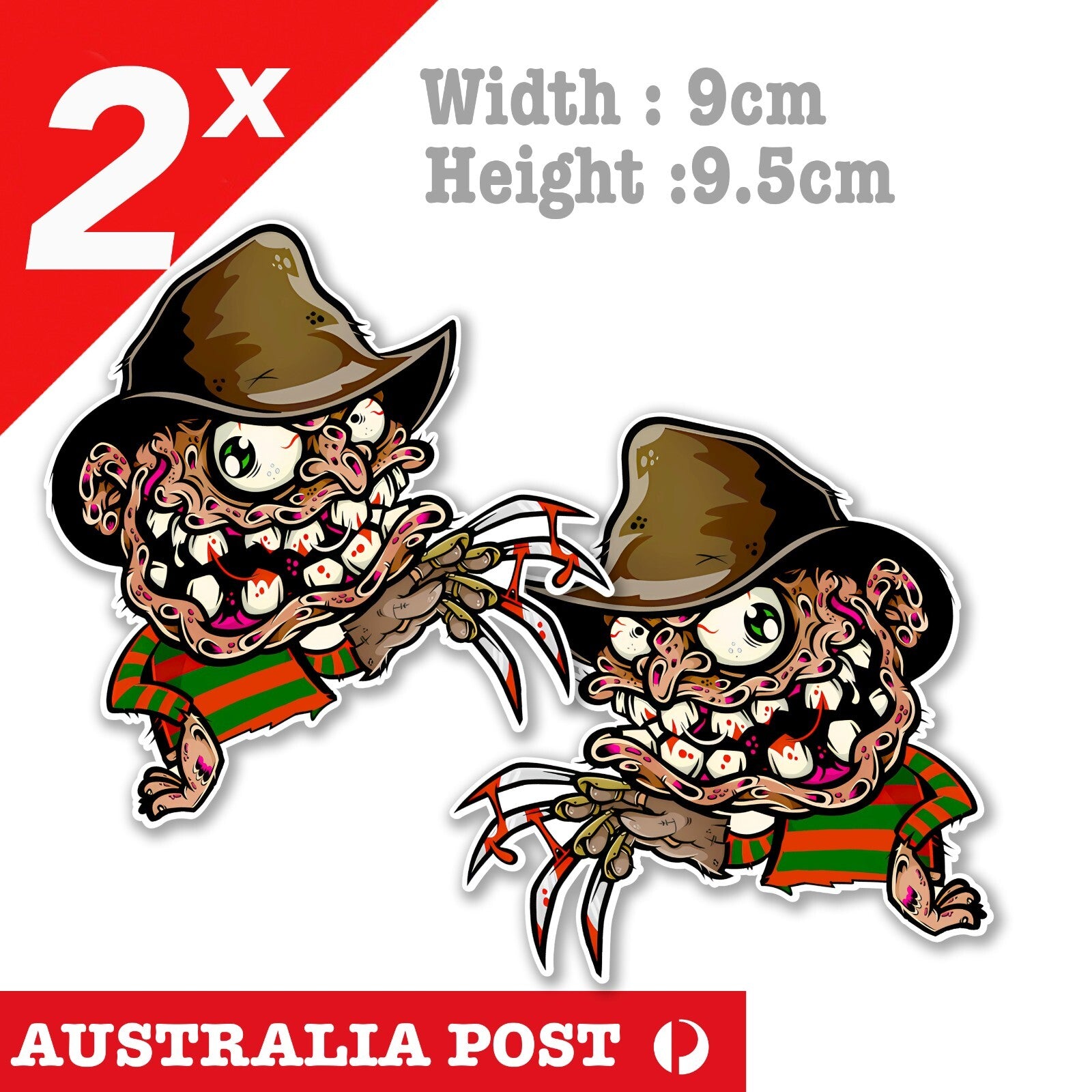 Freddy Krueger, Funny Stickers Laptop , Car  Decal Sticker