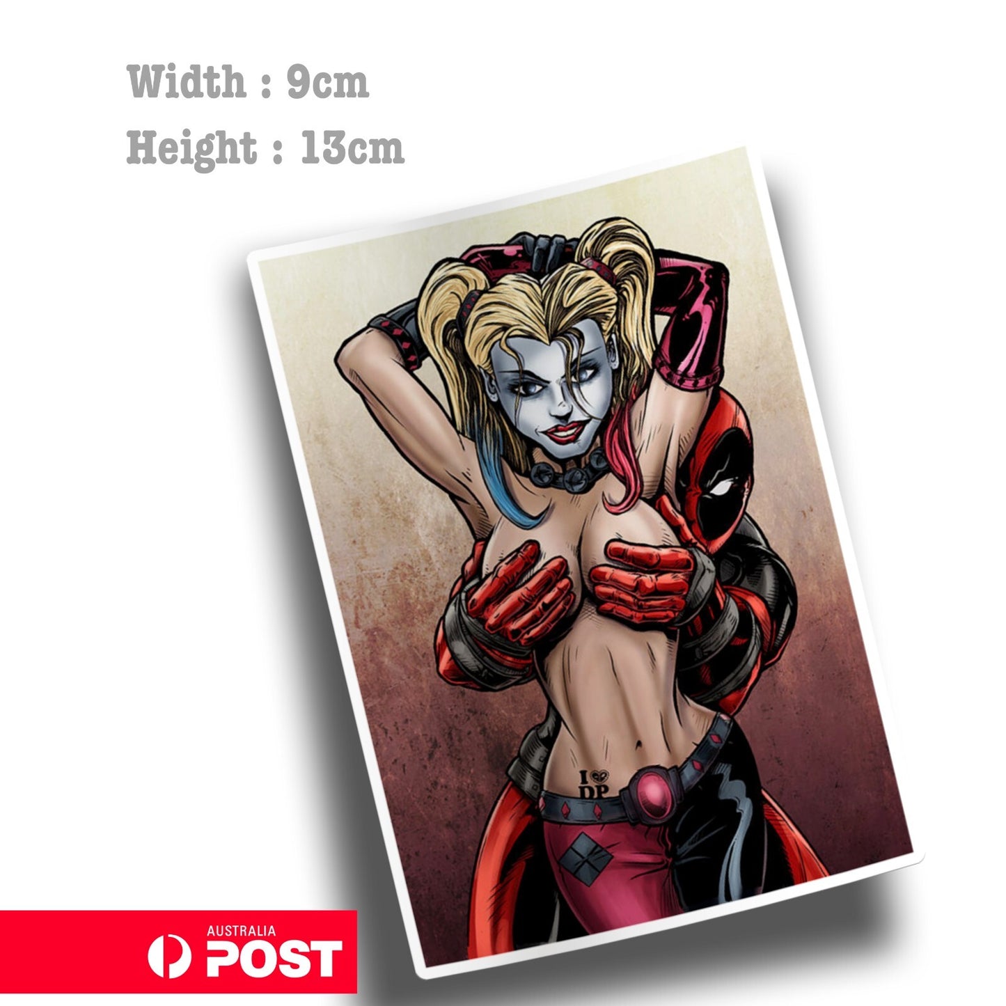 Harley Quinn and Deadpool Sticker