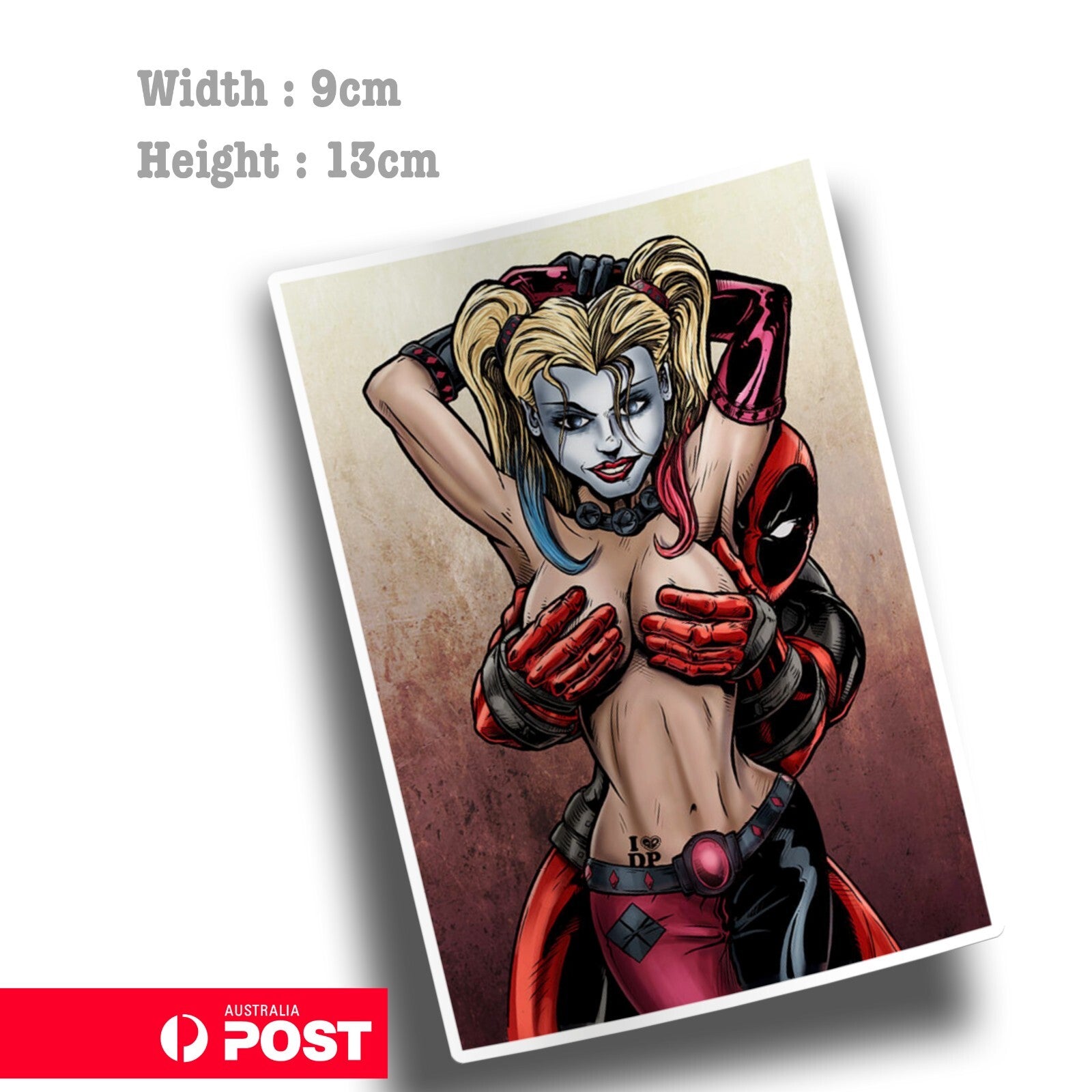 Harley Quinn and Deadpool Sticker