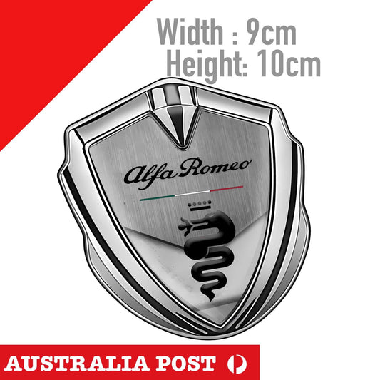 ALFA ROMEO LOGO Italian Flag Badge Decal Sticker