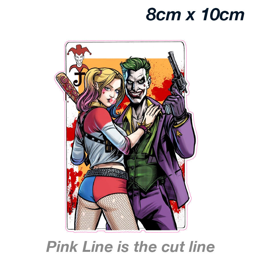 Harley Quinn and Joker Laptop  Sticker 