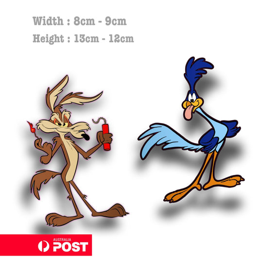 Road Runner Wile E. Coyote Dynamite funny  Decal Sticker 