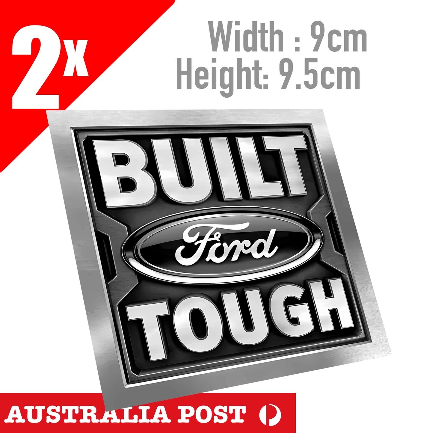 FORD Logo BULT TOUGH Logo, Ford Logo x2 Sticker