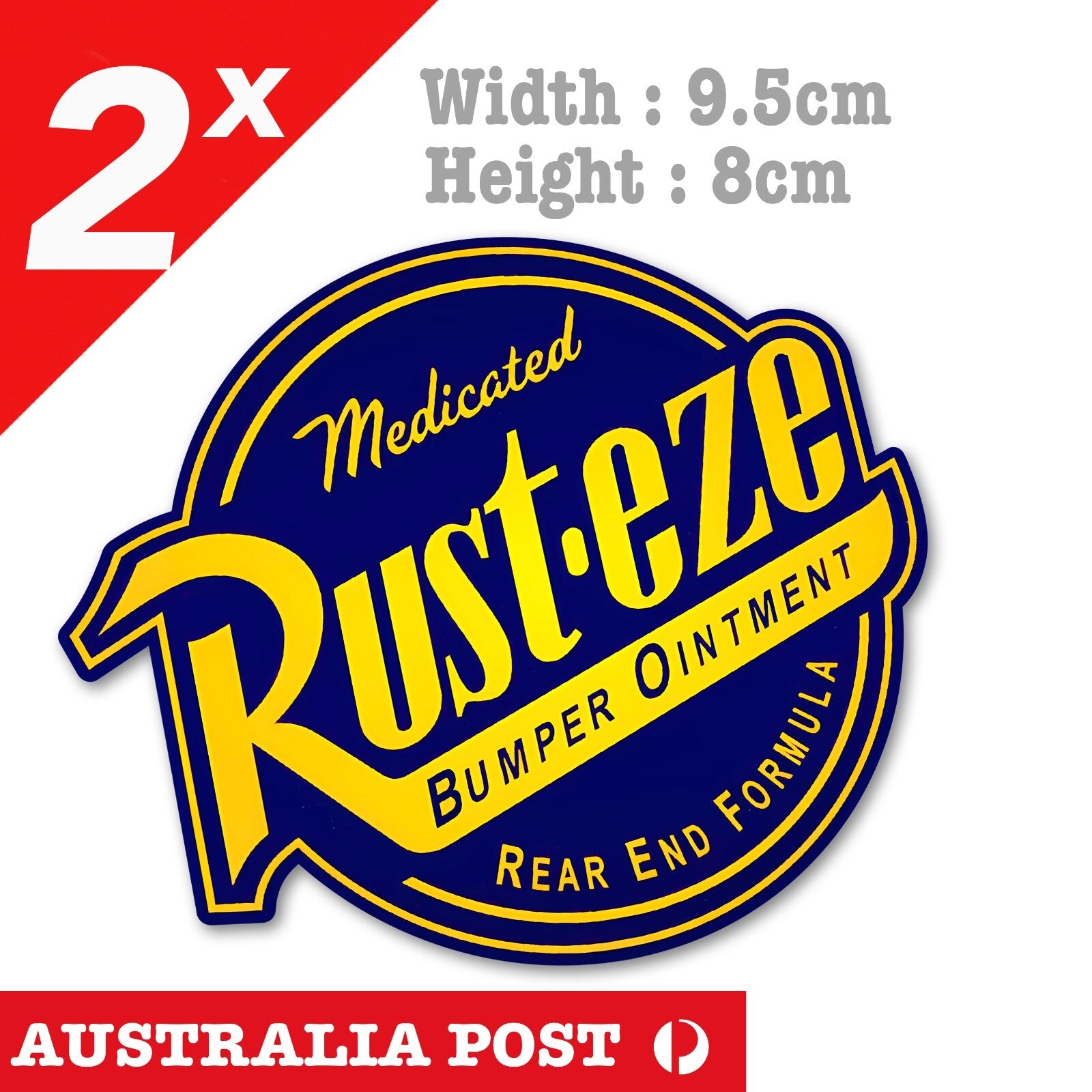 Rust-eze Bumper Ointment Disney Cars Logo , Disney Car Stickers