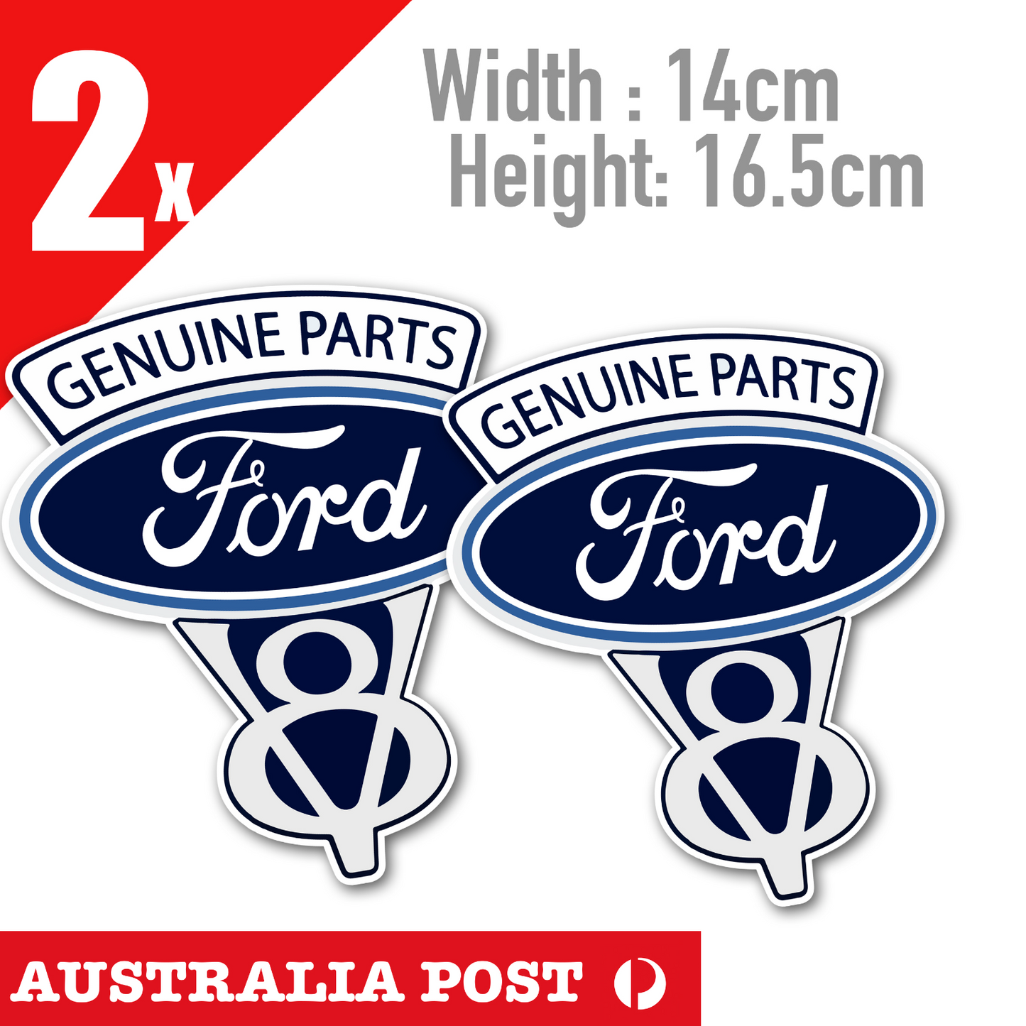 Ford V8 Genuine Parts Sign, Rusted Old Vintage Garage Sign Decal  Stickers