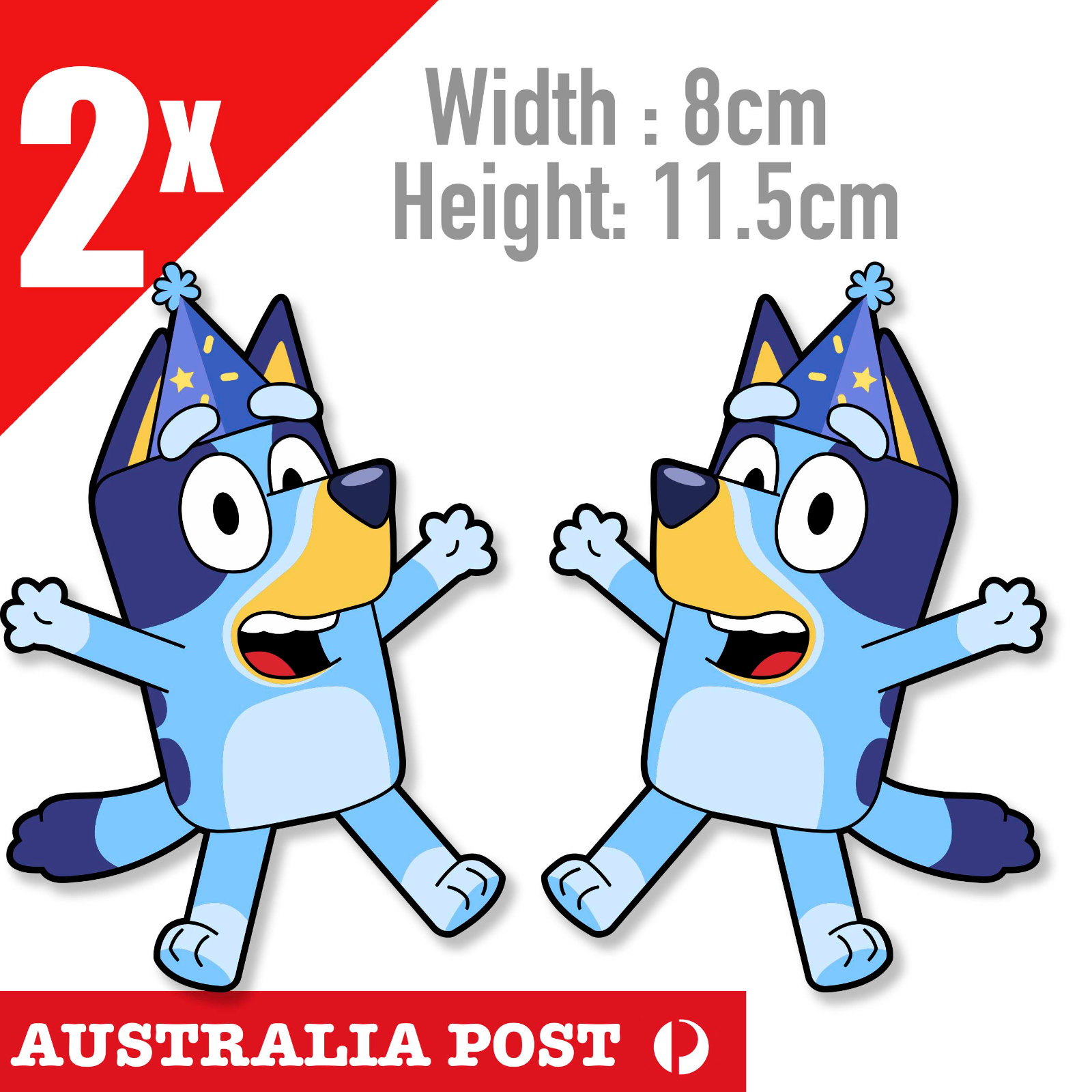 Bluey The Dancing Happy Dog Cartoon  Stickers