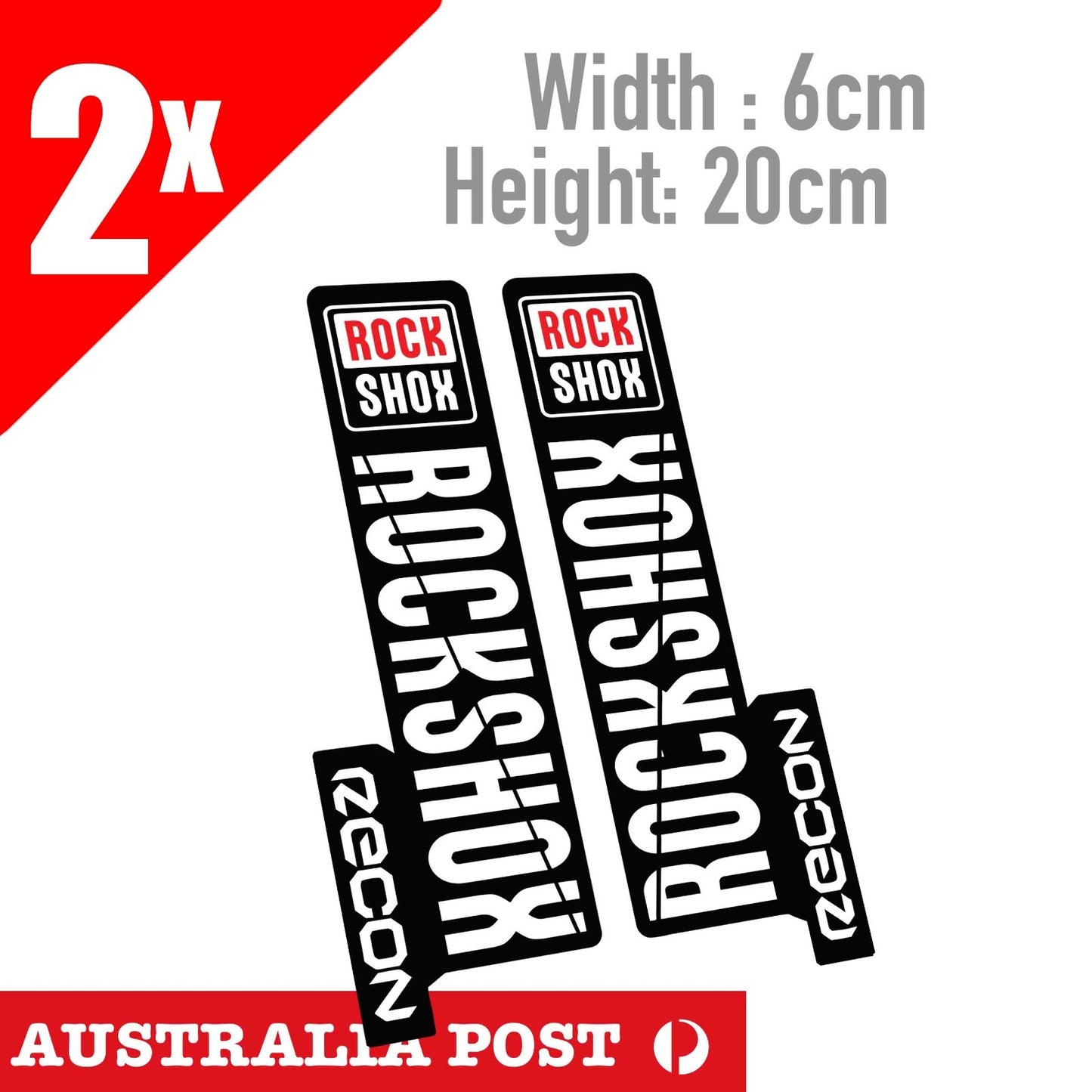 ROCKSHOX RECON FRONT FORK Vinyl Decal Stickers Bike Cycling Biycle MTB MX