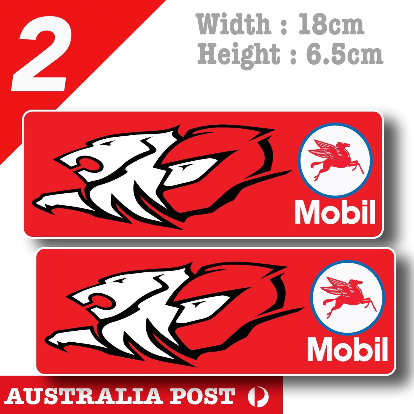 Holden Racing Team Mobil 1 Oil Logo Stickers