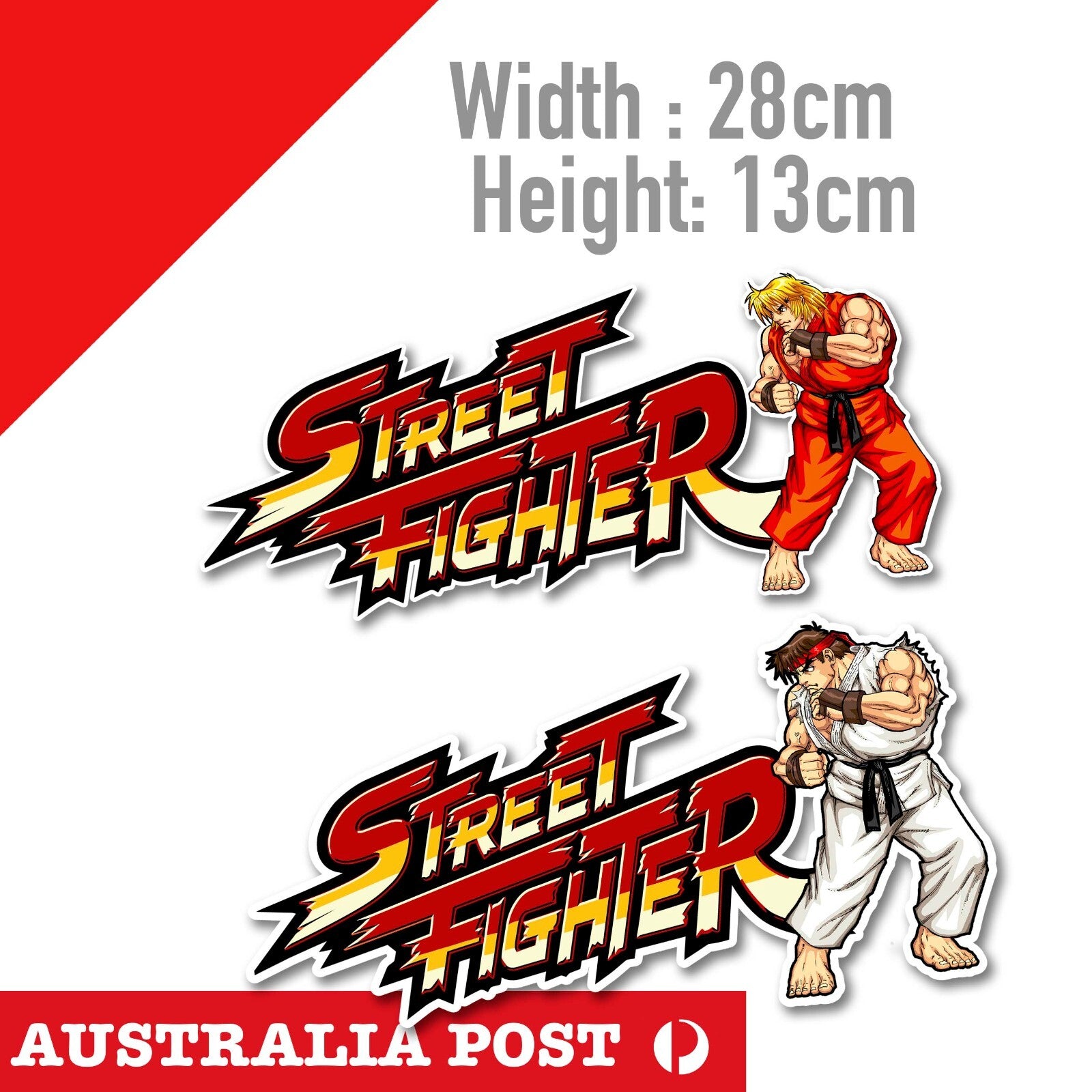 Street Fighter Rye, Street Fighter Ken Master , Street Fighter Game Logo Sticker