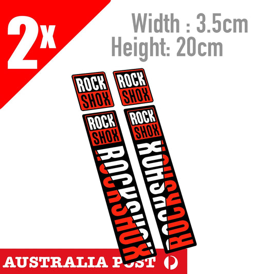 ROCKSHOX FRONT FORK Vinyl Decal Bike Cycling Biycle MTB MX RED  Sticker
