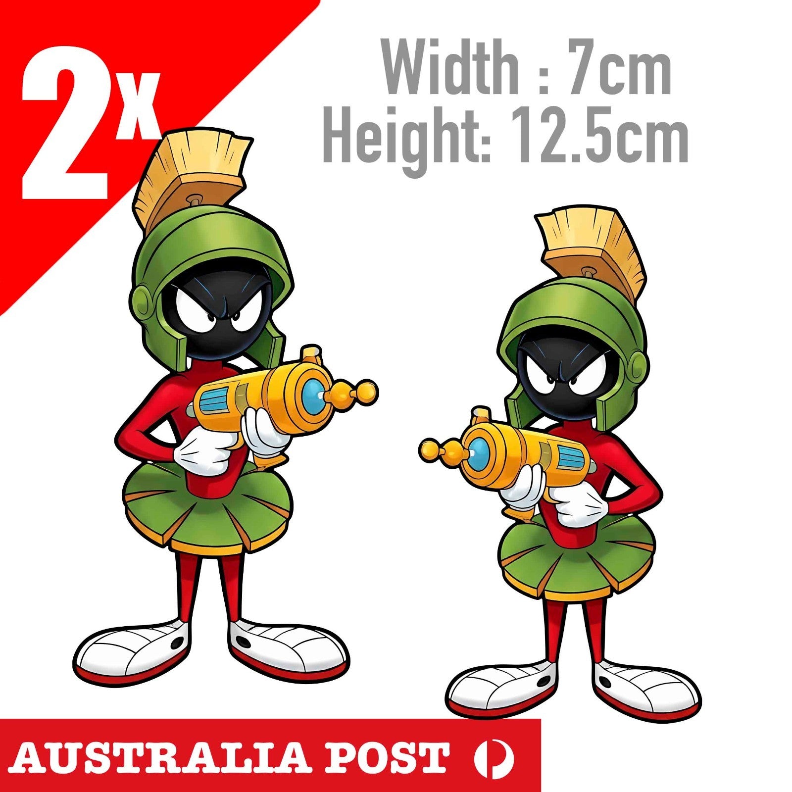 Marvin the Martian with Alien Gun  -  Looney Tunes Funny  Angry Marvin Stickers