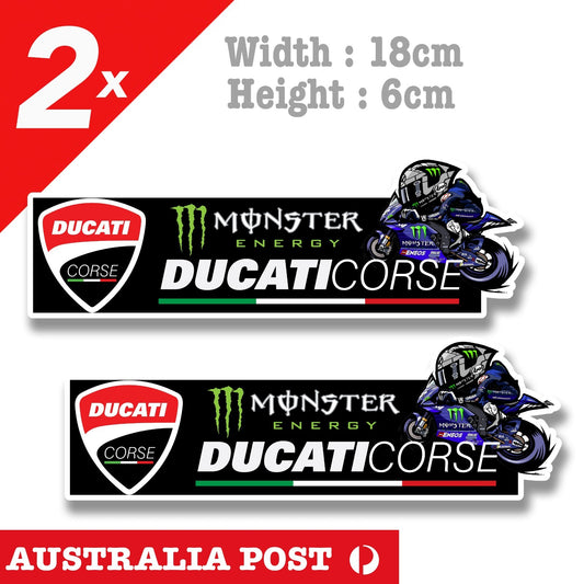 Monster Energy Drink DUCATI MotoGP Racing Ducati Corse banner Stickers