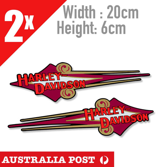 Harley-Davidson Heritage Softail FLSTC Fuel Tank ,Wing HD, Helmet Stickers