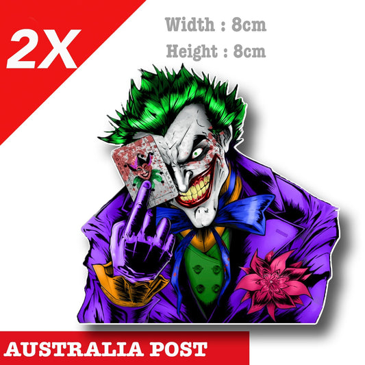 DC The Joker holding playing card , Suicide Squad , Harley Quinn Decal Sticker