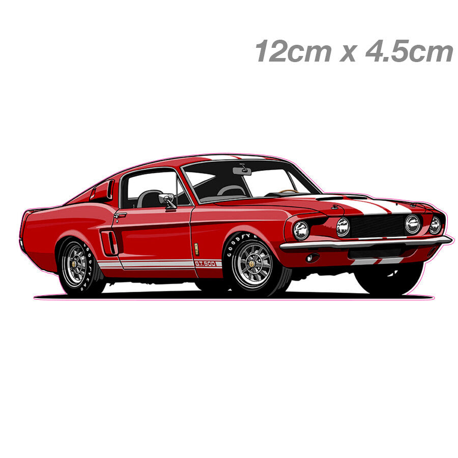 Ford Mustang GT500 JDM Laptop , Car  Vinyl  Sticker 