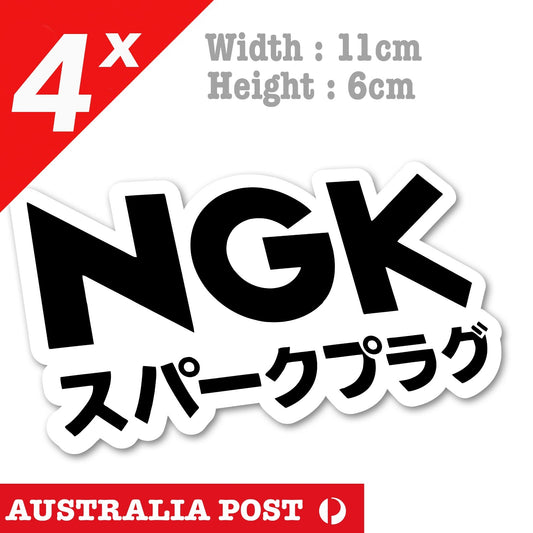 NGK Japan Performance Spark Plugs Logo, Man-Cave, Garage Stickers