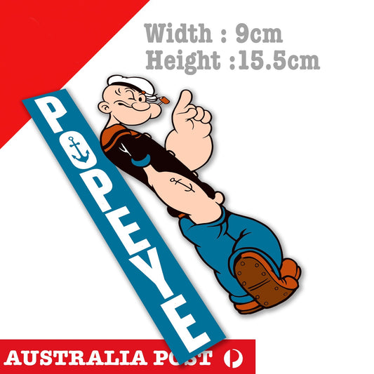 Popeye Sailor ,Laptop, Window, Toobox Sticker