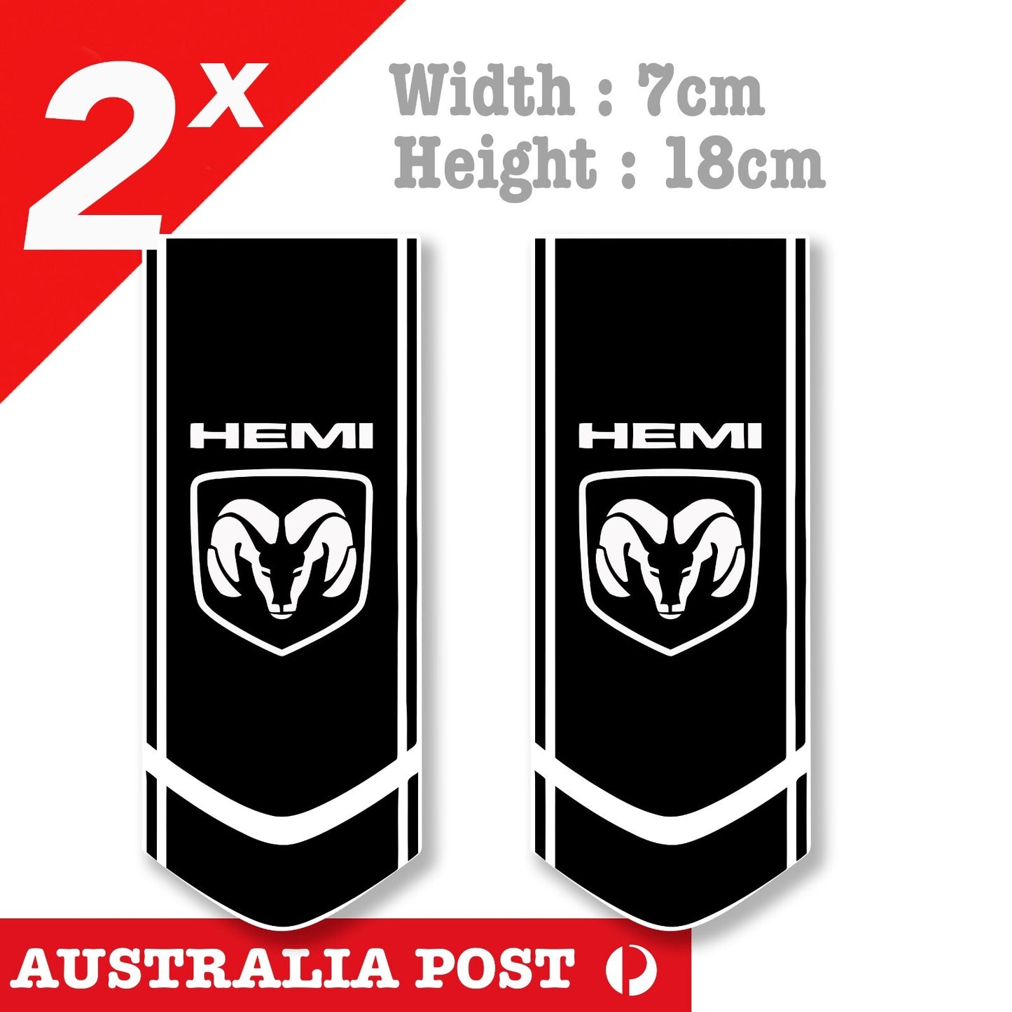 DODGE RAM HEMI Banner , Car , Ute, DODGE Logo Sticker