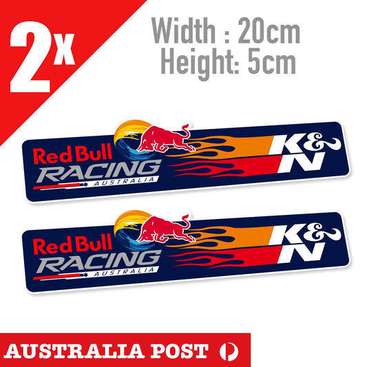 Red Bull Racing Australia K&N KN K and N Flame Slap  Stickers