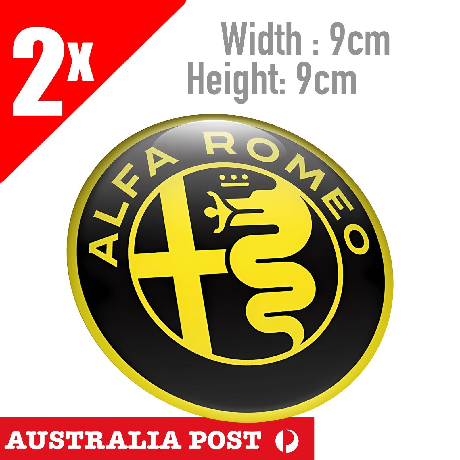ALFA ROMEO LOGO Round Sticker