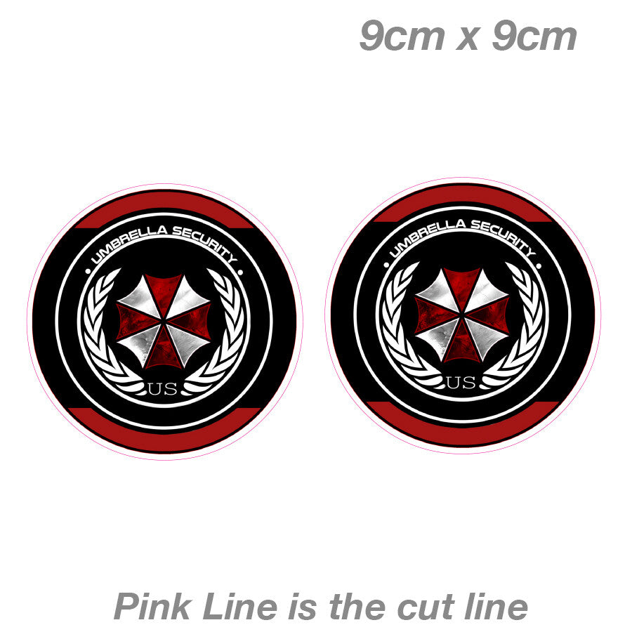UMBRELLA CORPORATION BIOHAZARD Resident Evil Pack 15 piece Decal Sticker 