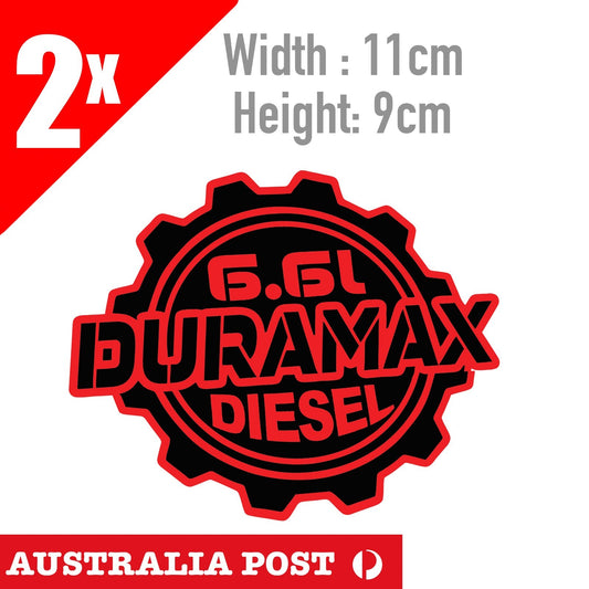 FORD Duramax 6.6 Liter Diesel Logo , Silverado, Chevy Window  Sticker
