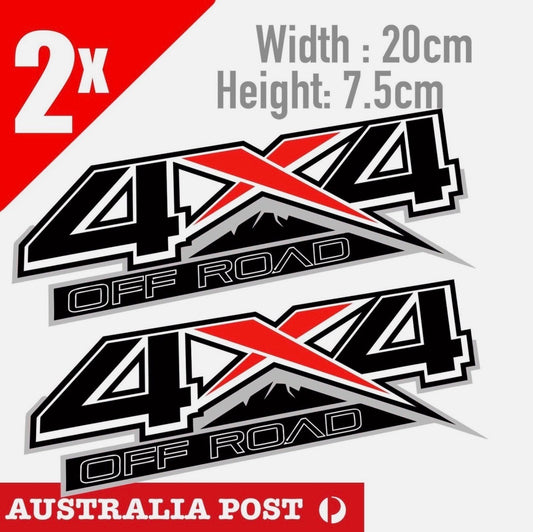 4x4 OFF ROAD Logo, UTE , Off Road, 4WD, FORD Ranger,Mitsubishi Stickers