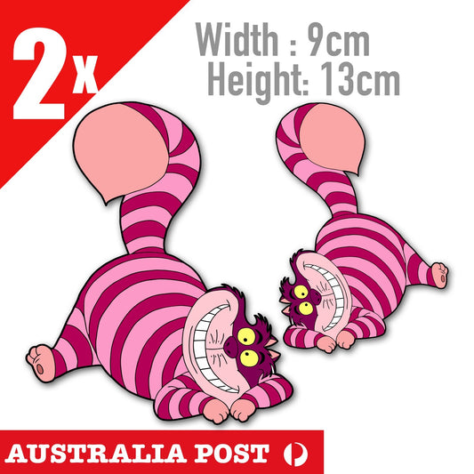 Cheshire Cat  - Alice in Wonderland , Funny  Cat Smiling Stickers