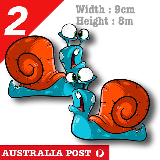 Crazy Snail JDM Drift , Funny Animal Stickers