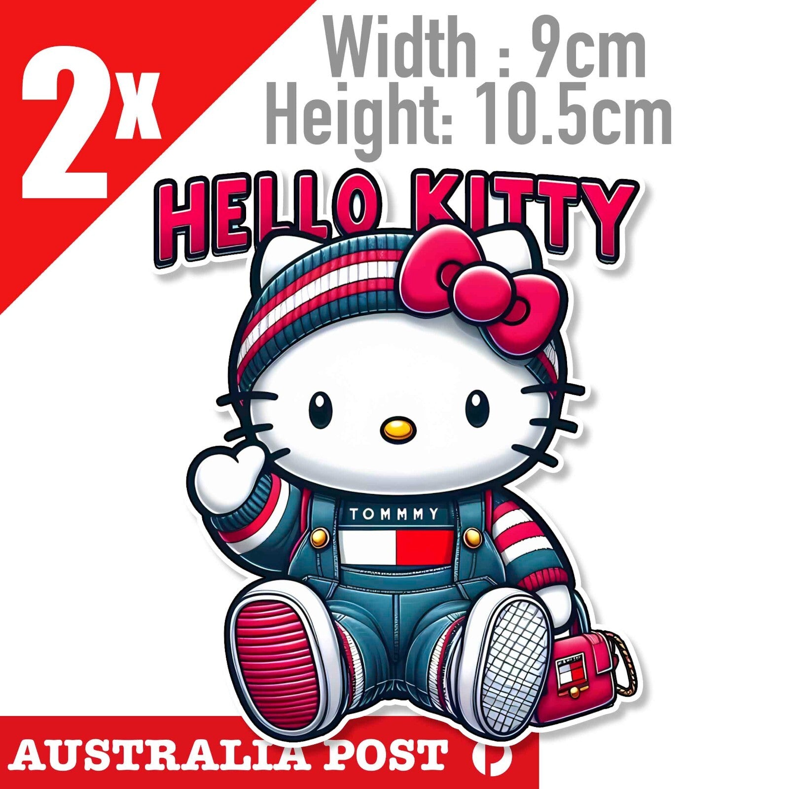 HELLO KITTY  Tommy Hilfiger Cute Kitty Sticker
