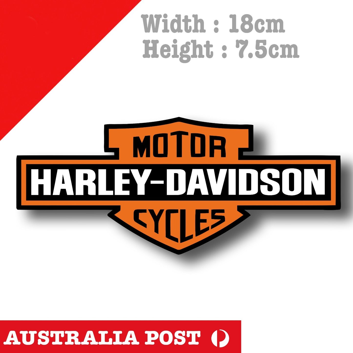 Harley Davidson Motorcycle  Logo , Motorcycle Logo vinyl Sticker