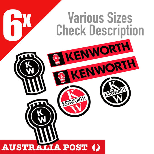 Kenworth Truck , Kenworth Skull Badge Truck logo x2 Decal Stickers Set