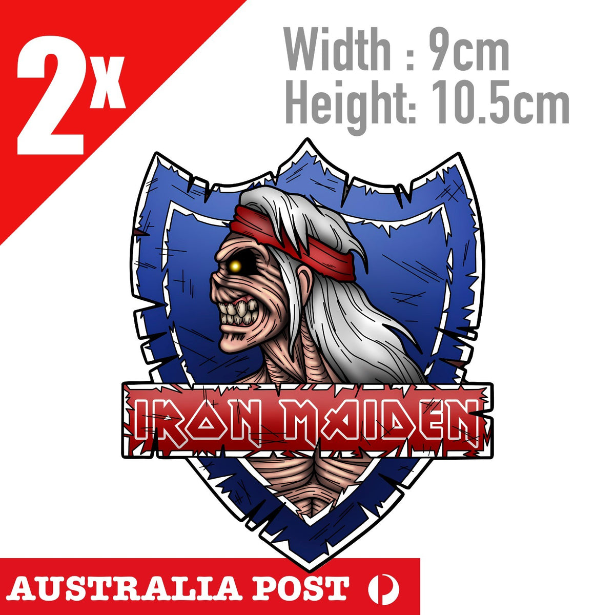 Robinson's Brewery IRON MAIDEN - "VIRUS" BAR BEER , British Beer Sticker