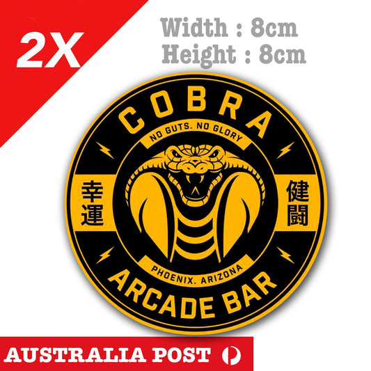 Cobra Kai , The Karate Kid - Strike First No Mercy Cobra Kai  badge Sticker