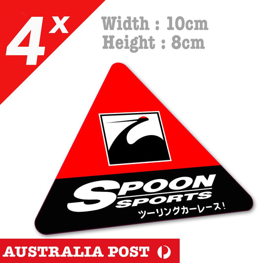 Spoon Sports Evo Mitsubishi Honda JDM Toyota Laptop , Car  Decal Stickers