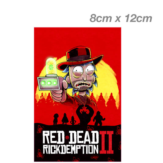 Rick And Marty Red Dead Rickdemption II Game PS4 Sticker