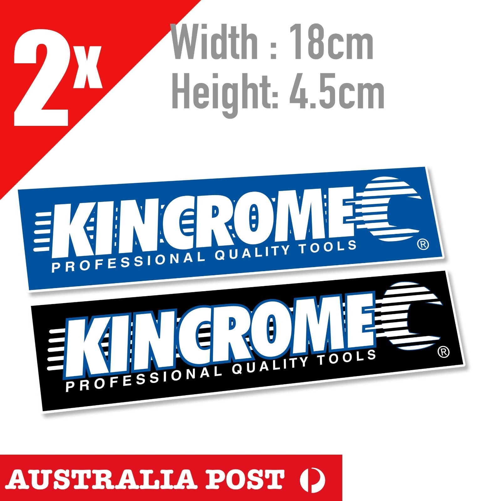Kincrome Professional Quality Tools Banner 2x  Stickers