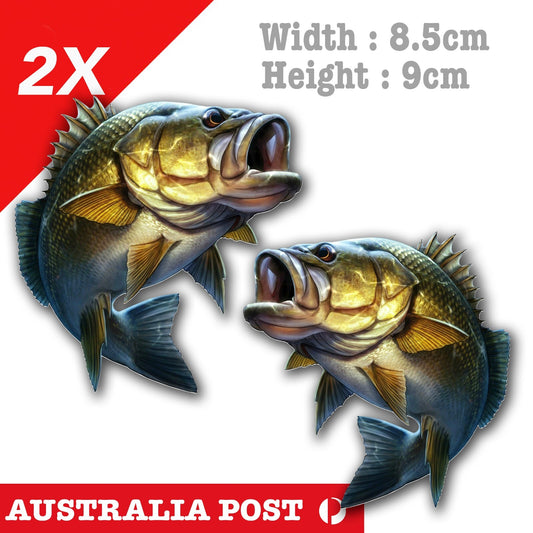 Mouth Bass Fish Boat Kayak Laptop Window Stickers
