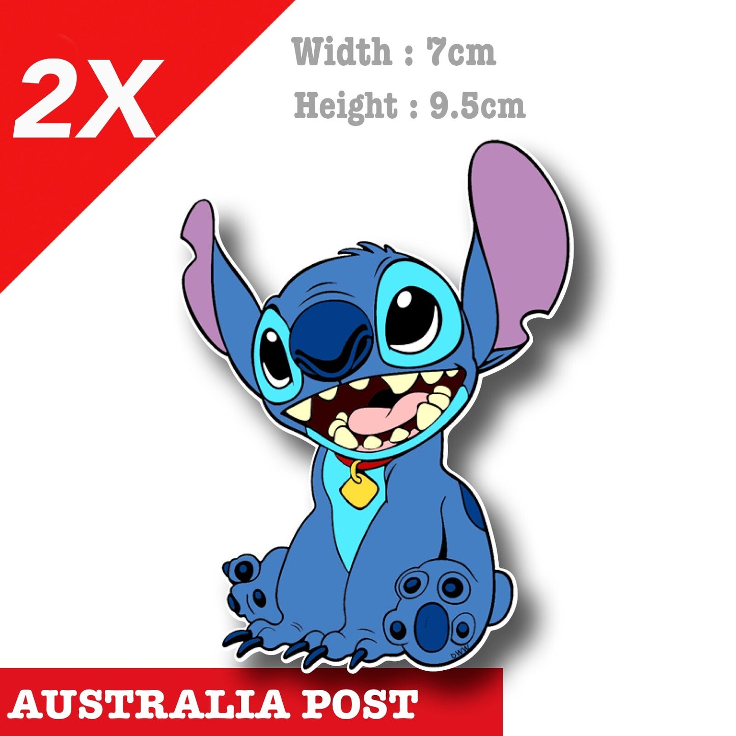 Disney  Lilo & Stitch Happy Cartoon Character Decal Sticker